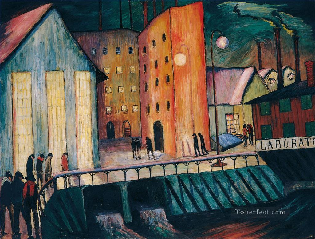 街の景色 マリアンヌ・フォン・ウェレフキン 表現主義油絵